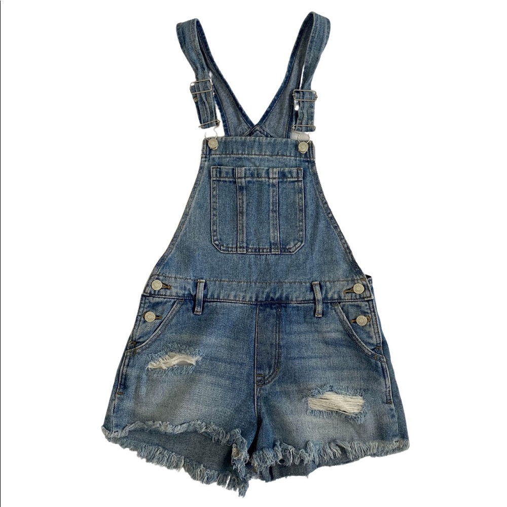 ✨Pacsun Overalls Distressed + Fringe Denim Spring/Summer✨